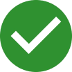 Tick icon in green circle